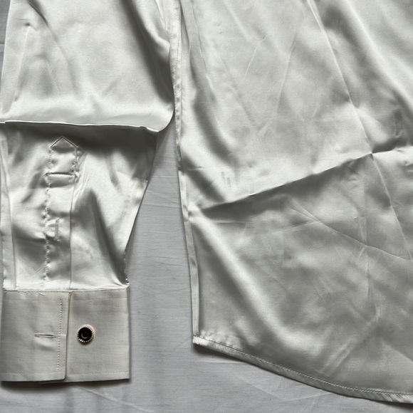 ⭐️nwt COOFANDY Long Sleeve Satin Silk Like Dress Shirt⭐️ - Picture 8 of 10